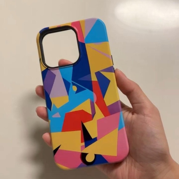 Colorful Geometric Abstract Art for iPhone 13 Pro - Picture 6 of 6